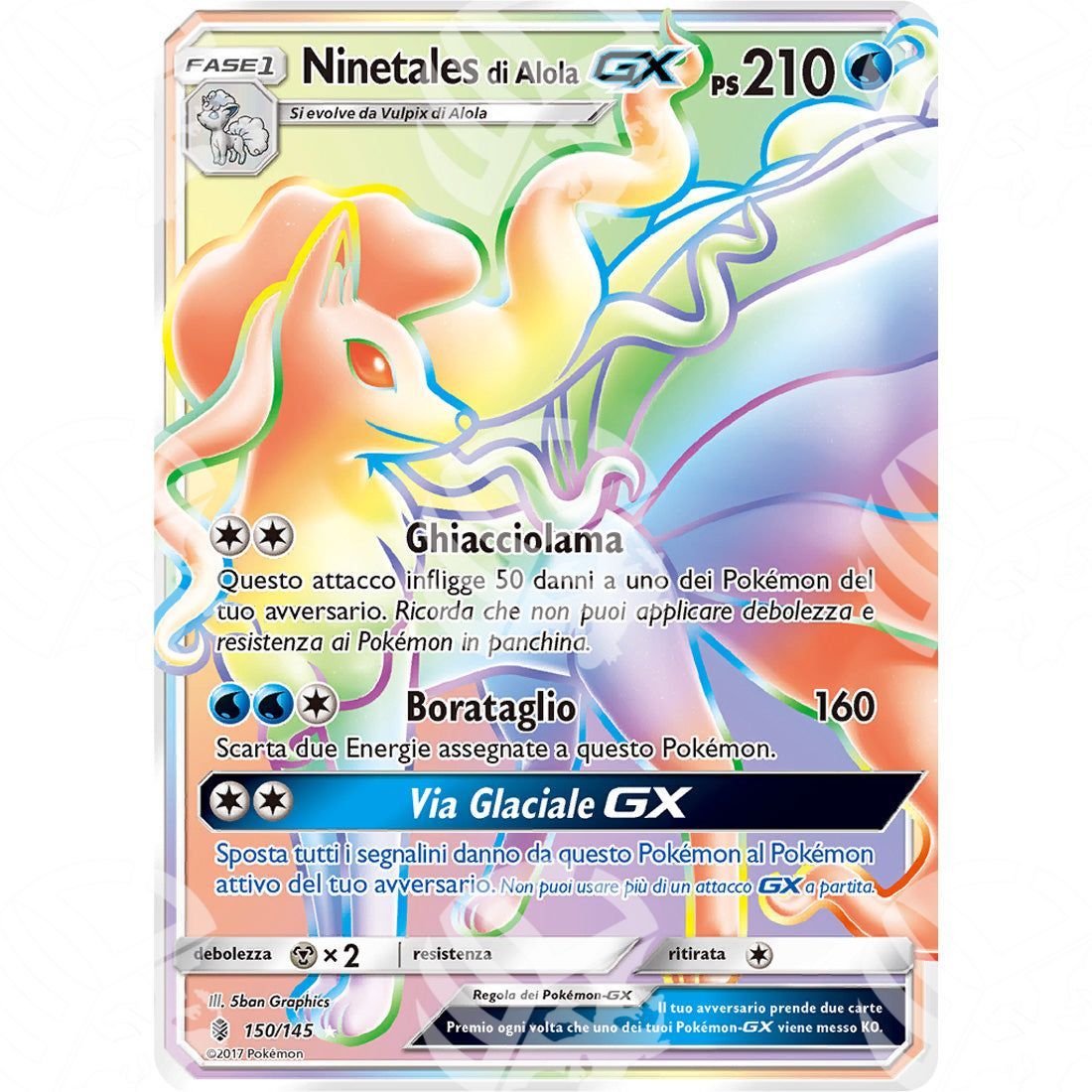 Guardiani Nascenti - Alolan Ninetales GX - Rainbow Rare 150/145 - Warcard - Guardiani Nascenti - Alolan Ninetales GX - Rainbow Rare 150/145 i prezzi più bassi sul mercato, solo da www.warcardshop.com! Carte singole, box, buste e mazzi.