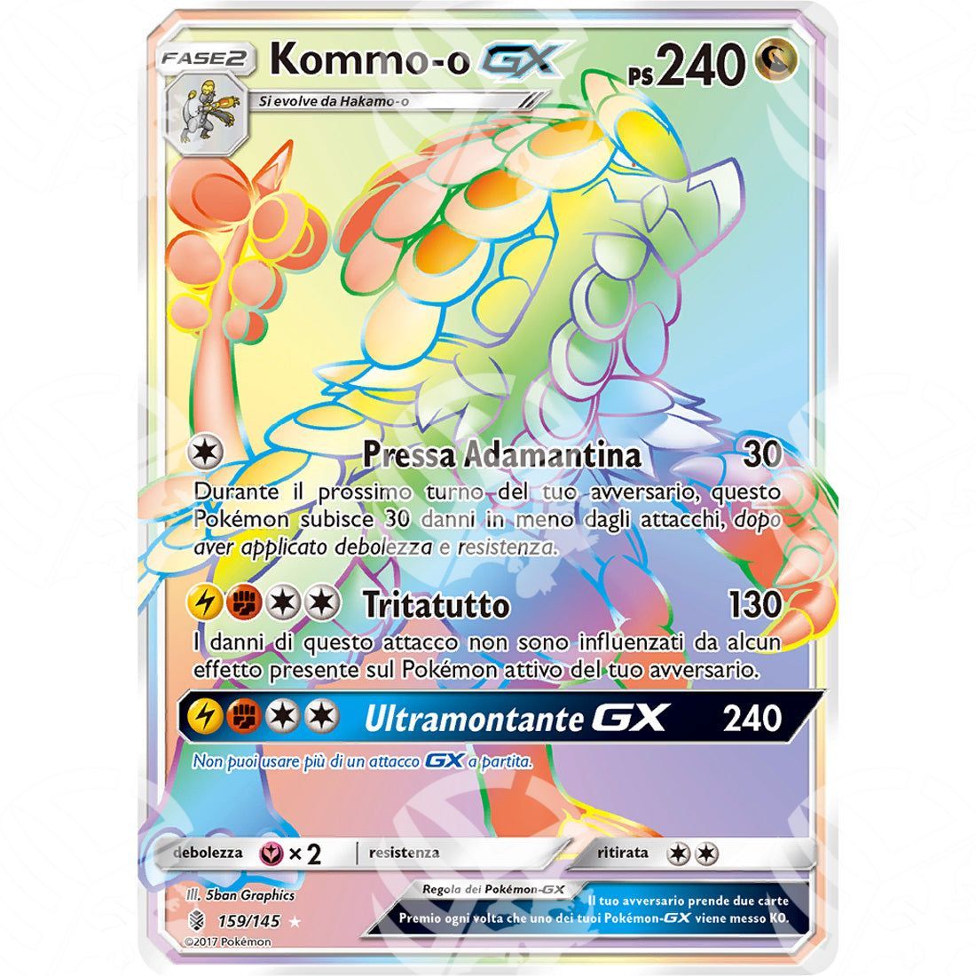 Guardiani Nascenti - Kommo-o GX - Rainbow Rare 159/145 - Warcard - Guardiani Nascenti - Kommo-o GX - Rainbow Rare 159/145 i prezzi più bassi sul mercato, solo da www.warcardshop.com! Carte singole, box, buste e mazzi.