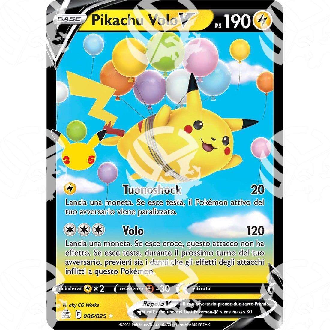 Gran Festa - Flying Pikachu V - Ultra Rare 006/025 - Warcard - Gran Festa - Flying Pikachu V - Ultra Rare 006/025 i prezzi più bassi sul mercato, solo da www.warcardshop.com! Carte singole, box, buste e mazzi.