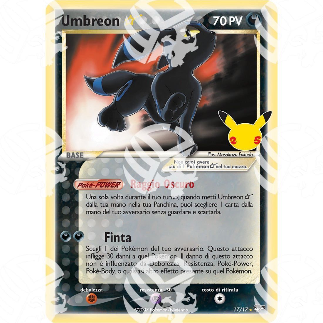 Gran Festa - Umbreon Star - 17/17 - Warcard - Gran Festa - Umbreon Star - 17/17 i prezzi più bassi sul mercato, solo da www.warcardshop.com! Carte singole, box, buste e mazzi.