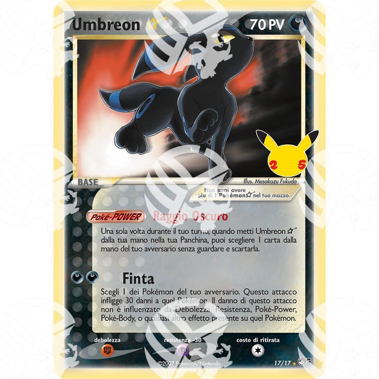 Gran Festa - Umbreon Star - 17/17 - Warcard - Gran Festa - Umbreon Star - 17/17 i prezzi più bassi sul mercato, solo da www.warcardshop.com! Carte singole, box, buste e mazzi.