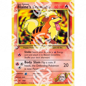 Gym Challenge - Blaine's Growlithe - 62/132 - Warcard - Gym Challenge - Blaine's Growlithe - 62/132 i prezzi più bassi sul mercato, solo da www.warcardshop.com! Carte singole, box, buste e mazzi.