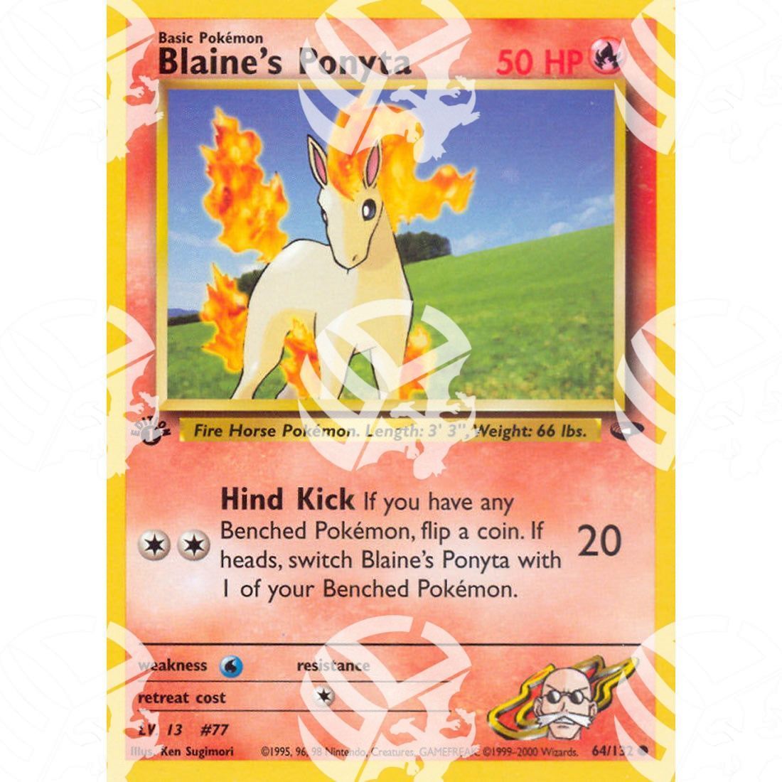 Gym Challenge - Blaine's Ponyta - 64/132 - Warcard - Gym Challenge - Blaine's Ponyta - 64/132 i prezzi più bassi sul mercato, solo da www.warcardshop.com! Carte singole, box, buste e mazzi.