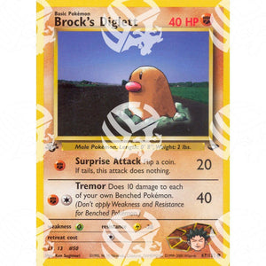 Gym Challenge - Brock's Diglett - 67/132 - Warcard - Gym Challenge - Brock's Diglett - 67/132 i prezzi più bassi sul mercato, solo da www.warcardshop.com! Carte singole, box, buste e mazzi.