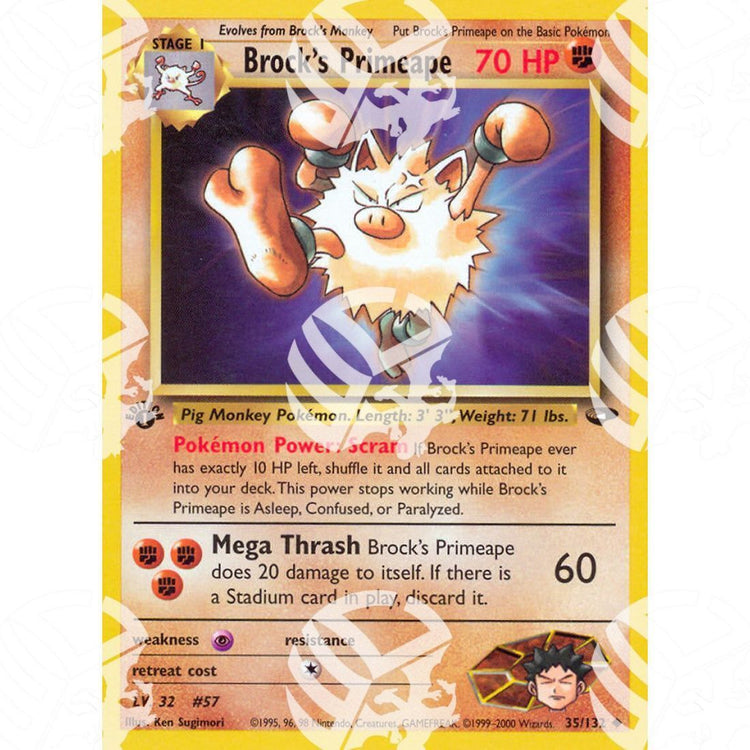 Gym Challenge - Brock's Primeape - 35/132 - Warcard - Gym Challenge - Brock's Primeape - 35/132 i prezzi più bassi sul mercato, solo da www.warcardshop.com! Carte singole, box, buste e mazzi.