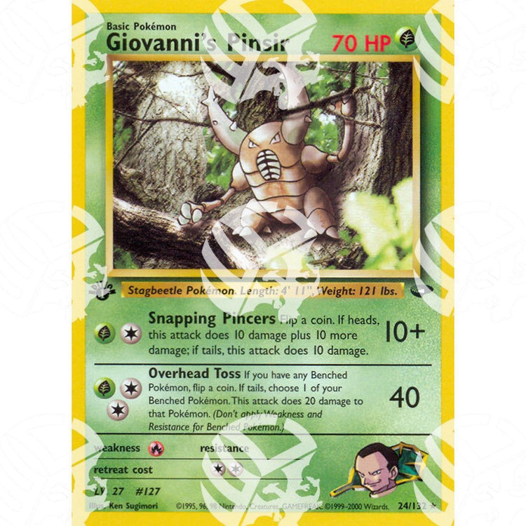 Gym Challenge - Giovanni's Pinsir - 24/132 - Warcard - Gym Challenge - Giovanni's Pinsir - 24/132 i prezzi più bassi sul mercato, solo da www.warcardshop.com! Carte singole, box, buste e mazzi.