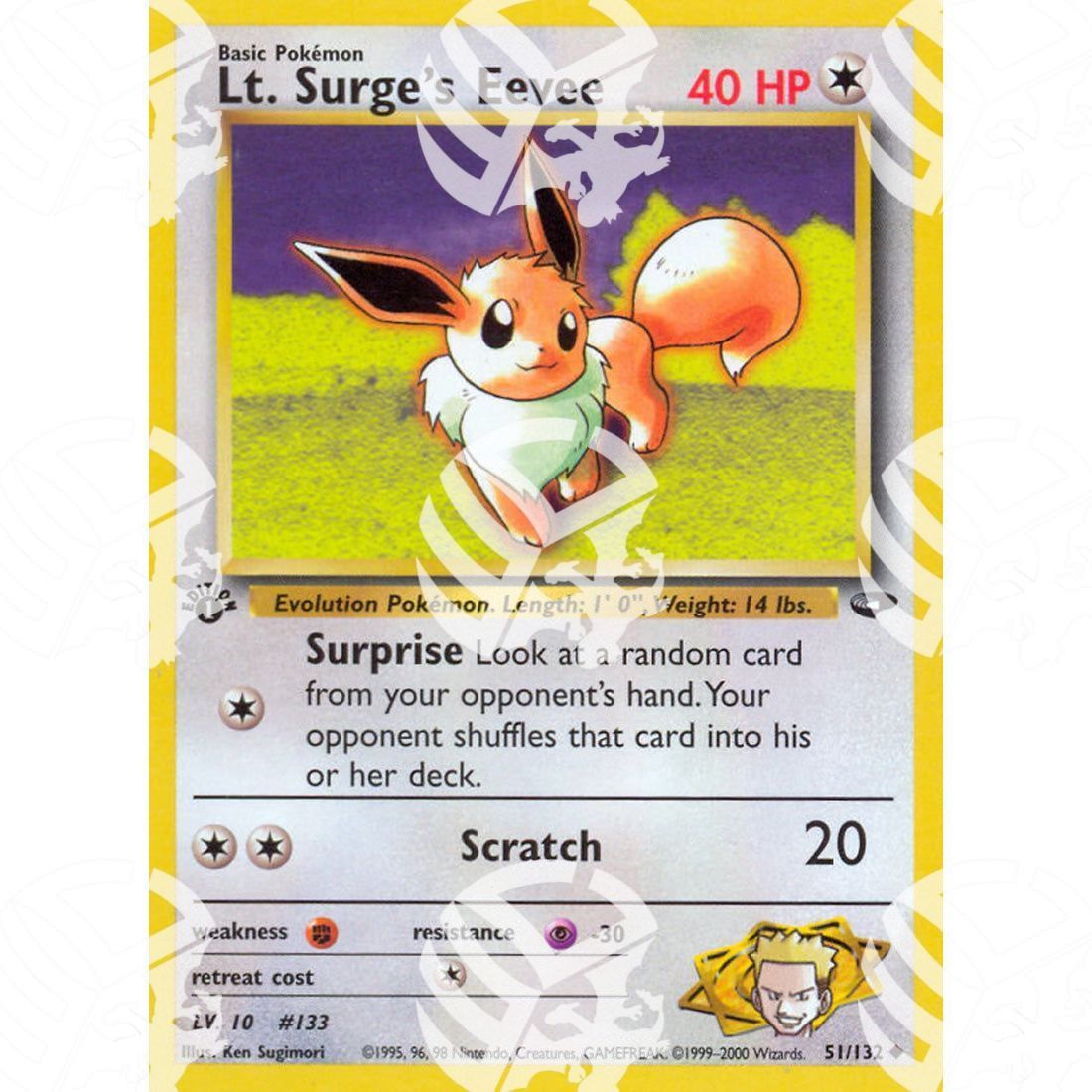 Gym Challenge - Lt. Surge's Eevee - 51/132 - Warcard - Gym Challenge - Lt. Surge's Eevee - 51/132 i prezzi più bassi sul mercato, solo da www.warcardshop.com! Carte singole, box, buste e mazzi.