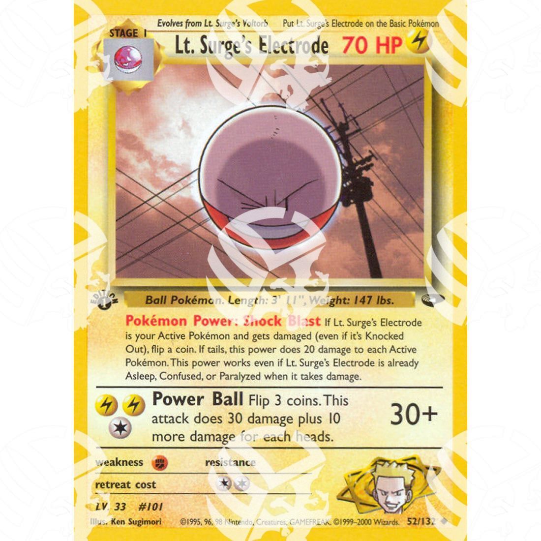 Gym Challenge - Lt. Surge's Electrode - 52/132 - Warcard - Gym Challenge - Lt. Surge's Electrode - 52/132 i prezzi più bassi sul mercato, solo da www.warcardshop.com! Carte singole, box, buste e mazzi.