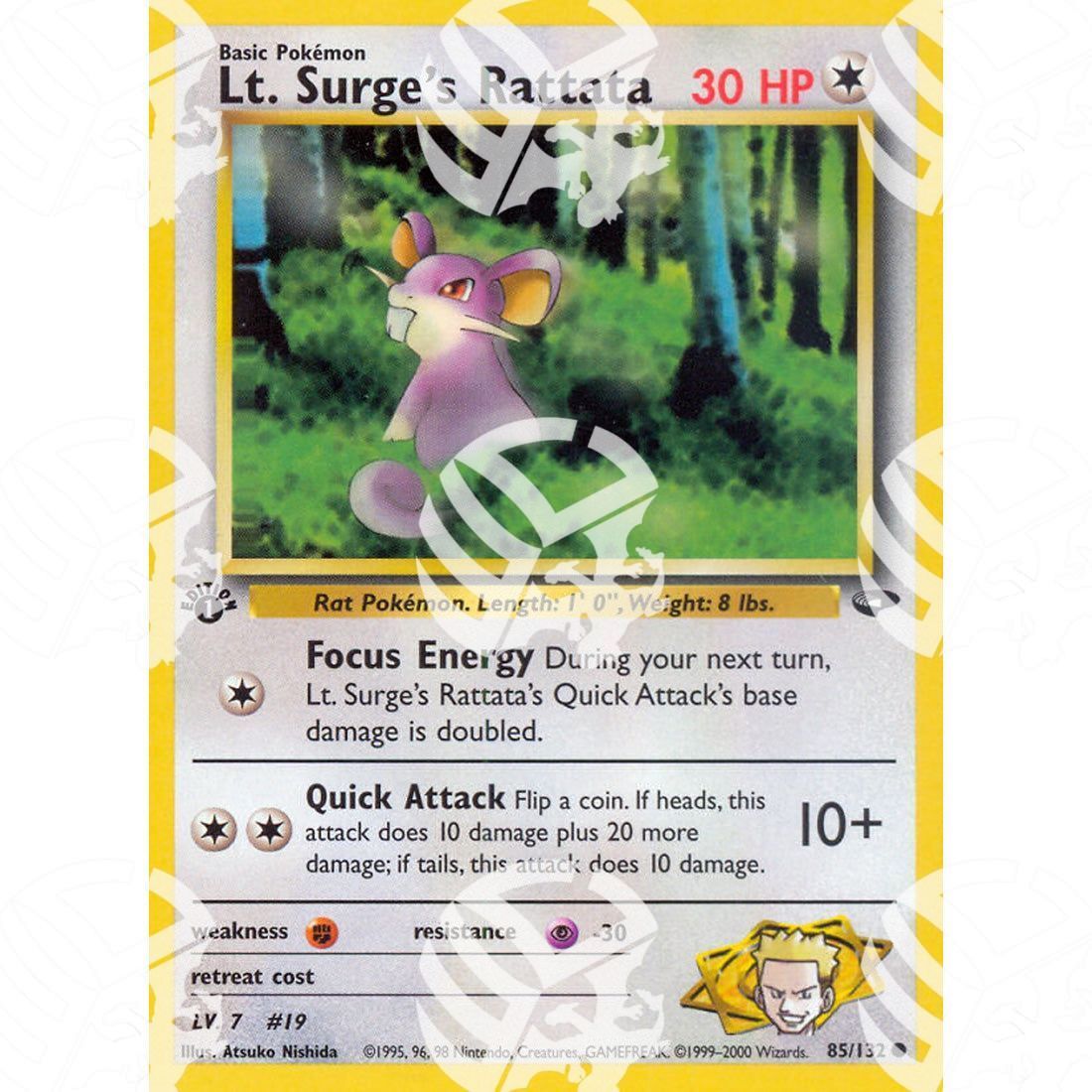 Gym Challenge - Lt. Surge's Rattata - 85/132 - Warcard - Gym Challenge - Lt. Surge's Rattata - 85/132 i prezzi più bassi sul mercato, solo da www.warcardshop.com! Carte singole, box, buste e mazzi.