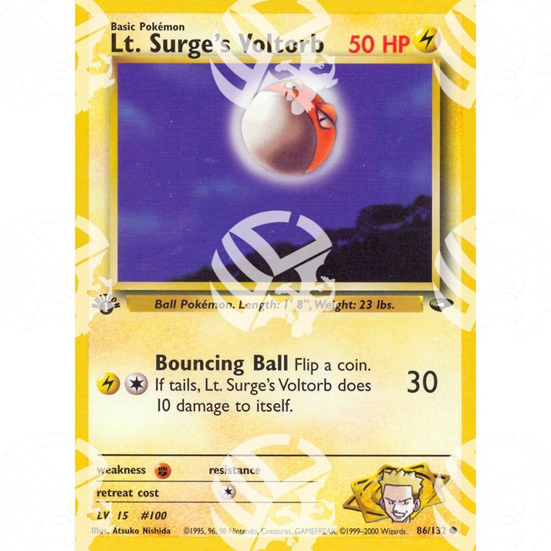 Gym Challenge - Lt. Surge's Voltorb - 86/132 - Warcard - Gym Challenge - Lt. Surge's Voltorb - 86/132 i prezzi più bassi sul mercato, solo da www.warcardshop.com! Carte singole, box, buste e mazzi.