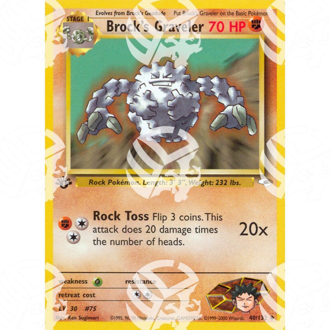 Gym Heroes - Brock's Graveler - 40/132 - Warcard - Gym Heroes - Brock's Graveler - 40/132 i prezzi più bassi sul mercato, solo da www.warcardshop.com! Carte singole, box, buste e mazzi.