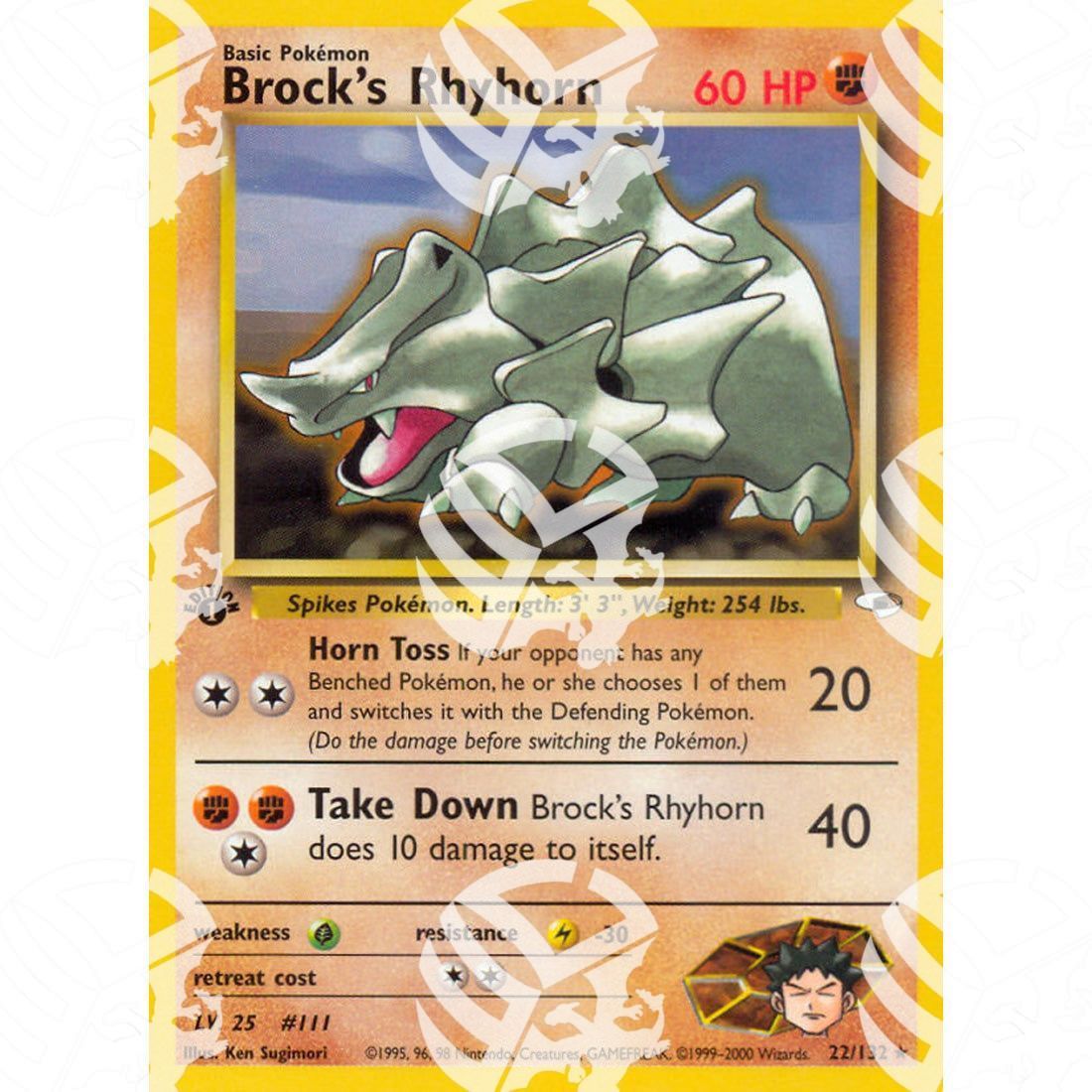 Gym Heroes - Brock's Rhyhorn - 22/132 - Warcard - Gym Heroes - Brock's Rhyhorn - 22/132 i prezzi più bassi sul mercato, solo da www.warcardshop.com! Carte singole, box, buste e mazzi.