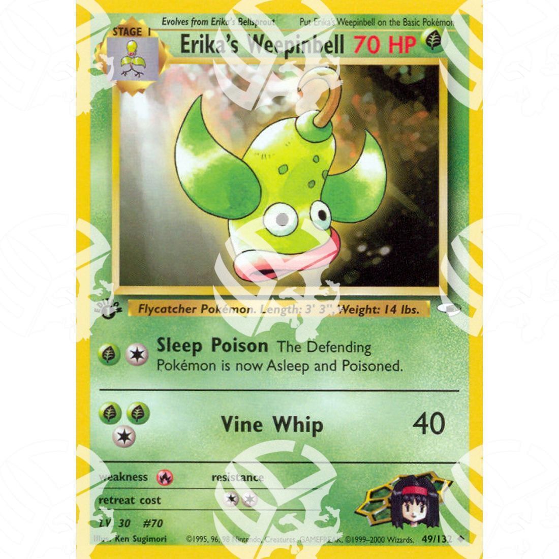 Gym Heroes - Erika's Weepinbell - 49/132 - Warcard - Gym Heroes - Erika's Weepinbell - 49/132 i prezzi più bassi sul mercato, solo da www.warcardshop.com! Carte singole, box, buste e mazzi.