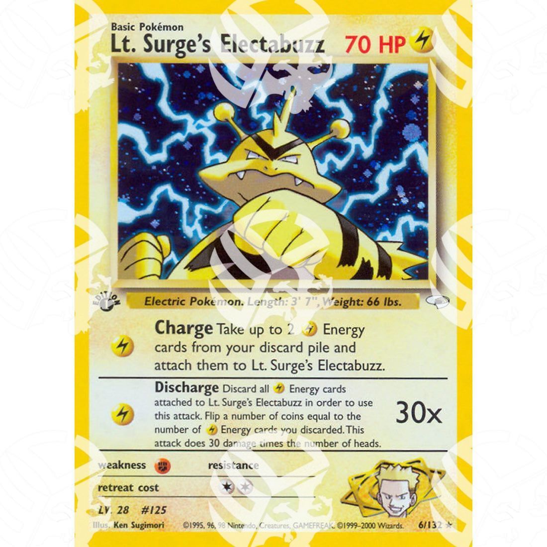 Gym Heroes - Lt. Surge's Electabuzz - Holo Rare 6/132 - Warcard - Gym Heroes - Lt. Surge's Electabuzz - Holo Rare 6/132 i prezzi più bassi sul mercato, solo da www.warcardshop.com! Carte singole, box, buste e mazzi.