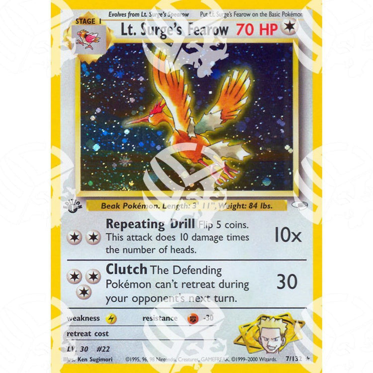 Gym Heroes - Lt. Surge's Fearow - Holo Rare 7/132 - Warcard - Gym Heroes - Lt. Surge's Fearow - Holo Rare 7/132 i prezzi più bassi sul mercato, solo da www.warcardshop.com! Carte singole, box, buste e mazzi.