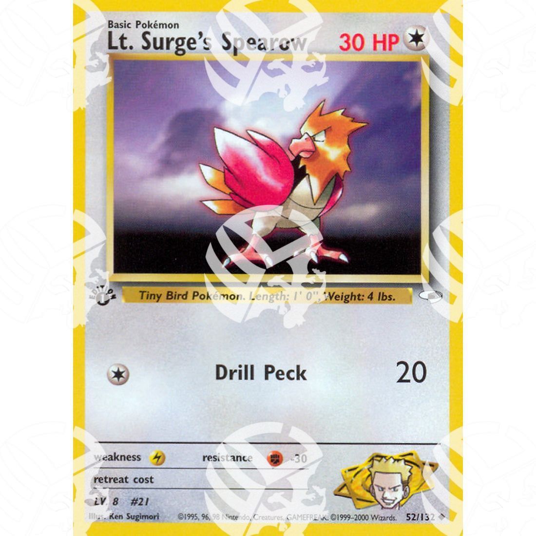 Gym Heroes - Lt. Surge's Spearow - 52/132 - Warcard - Gym Heroes - Lt. Surge's Spearow - 52/132 i prezzi più bassi sul mercato, solo da www.warcardshop.com! Carte singole, box, buste e mazzi.