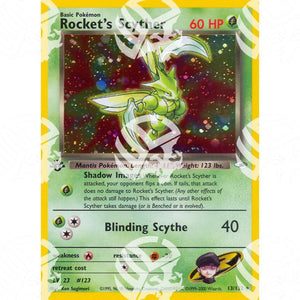 Gym Heroes - Rocket's Scyther - Holo Rare 13/132 - Warcard - Gym Heroes - Rocket's Scyther - Holo Rare 13/132 i prezzi più bassi sul mercato, solo da www.warcardshop.com! Carte singole, box, buste e mazzi.