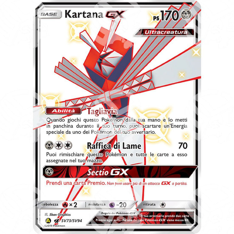 Destino Sfuggente - Kartana GX - SV73/SV94 - Warcard - Destino Sfuggente - Kartana GX - SV73/SV94 i prezzi più bassi sul mercato, solo da www.warcardshop.com! Carte singole, box, buste e mazzi.