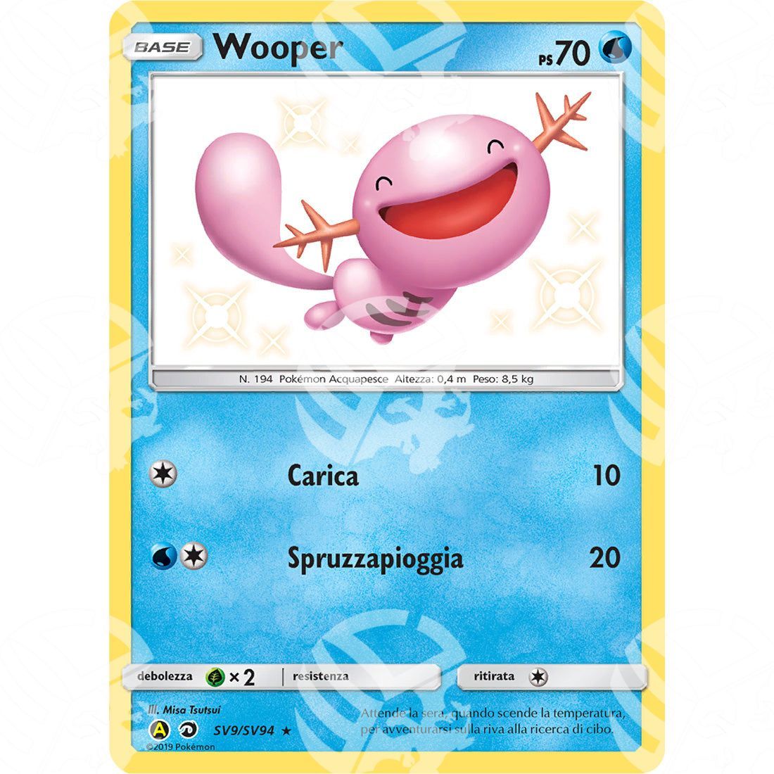 Destino Sfuggente - Wooper - SV9/SV94 - Warcard - Destino Sfuggente - Wooper - SV9/SV94 i prezzi più bassi sul mercato, solo da www.warcardshop.com! Carte singole, box, buste e mazzi.