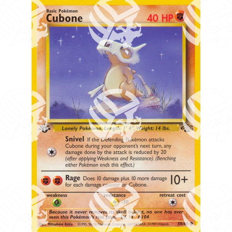 Jungle - Cubone - 50/64 - Warcard - Jungle - Cubone - 50/64 i prezzi più bassi sul mercato, solo da www.warcardshop.com! Carte singole, box, buste e mazzi.