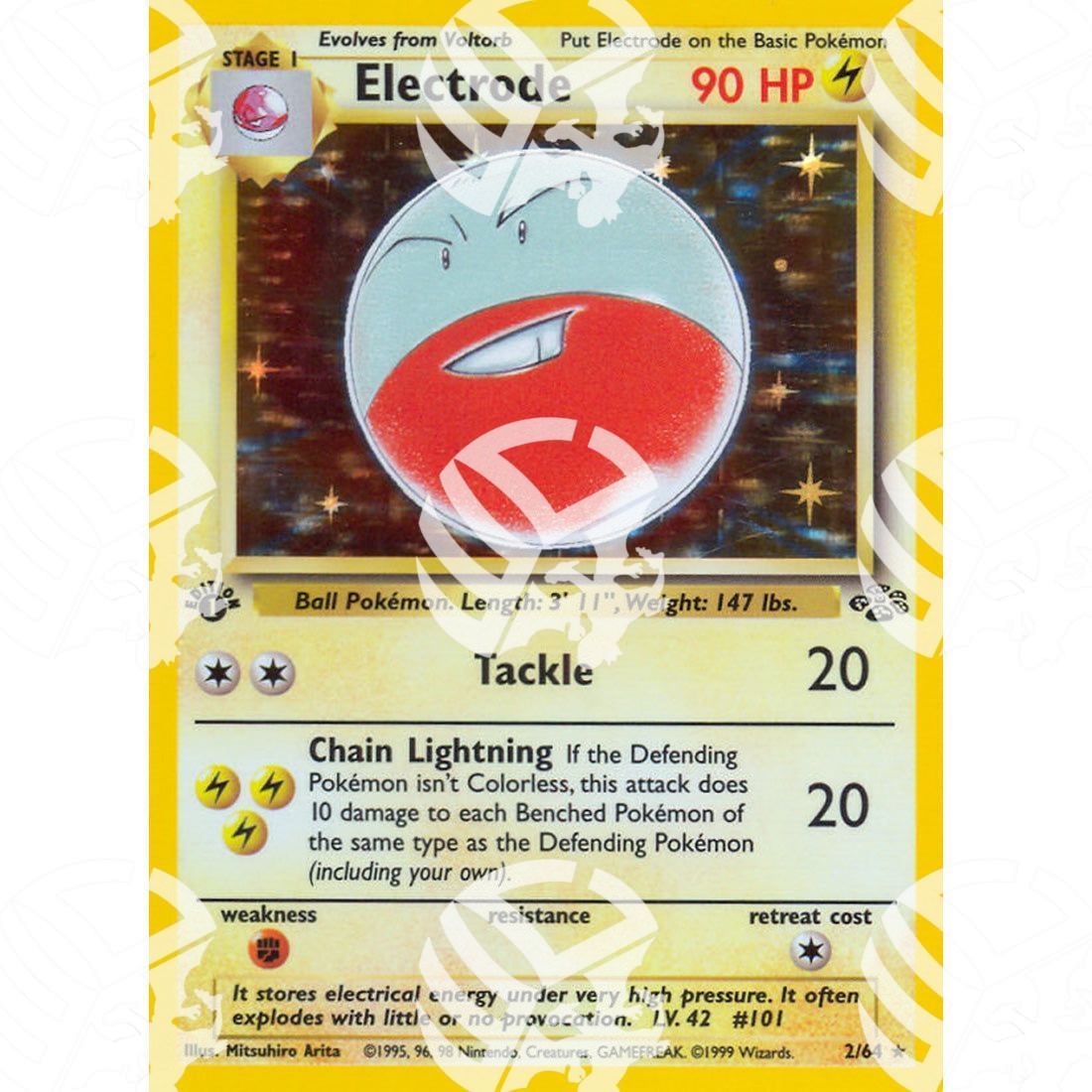 Jungle - Electrode - Holo Rare 2/64 - Warcard - Jungle - Electrode - Holo Rare 2/64 i prezzi più bassi sul mercato, solo da www.warcardshop.com! Carte singole, box, buste e mazzi.