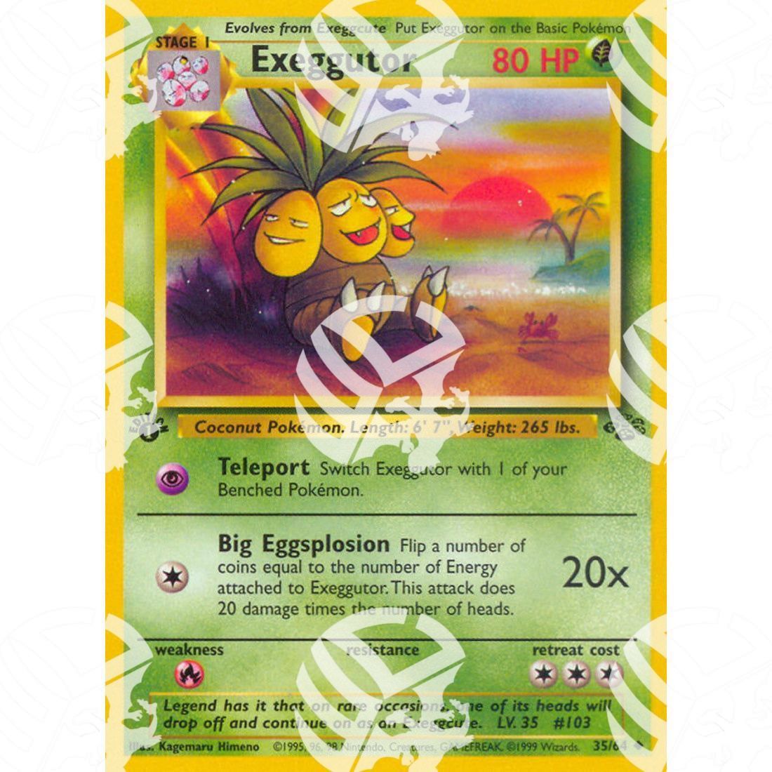 Jungle - Exeggutor - 35/64 - Warcard - Jungle - Exeggutor - 35/64 i prezzi più bassi sul mercato, solo da www.warcardshop.com! Carte singole, box, buste e mazzi.