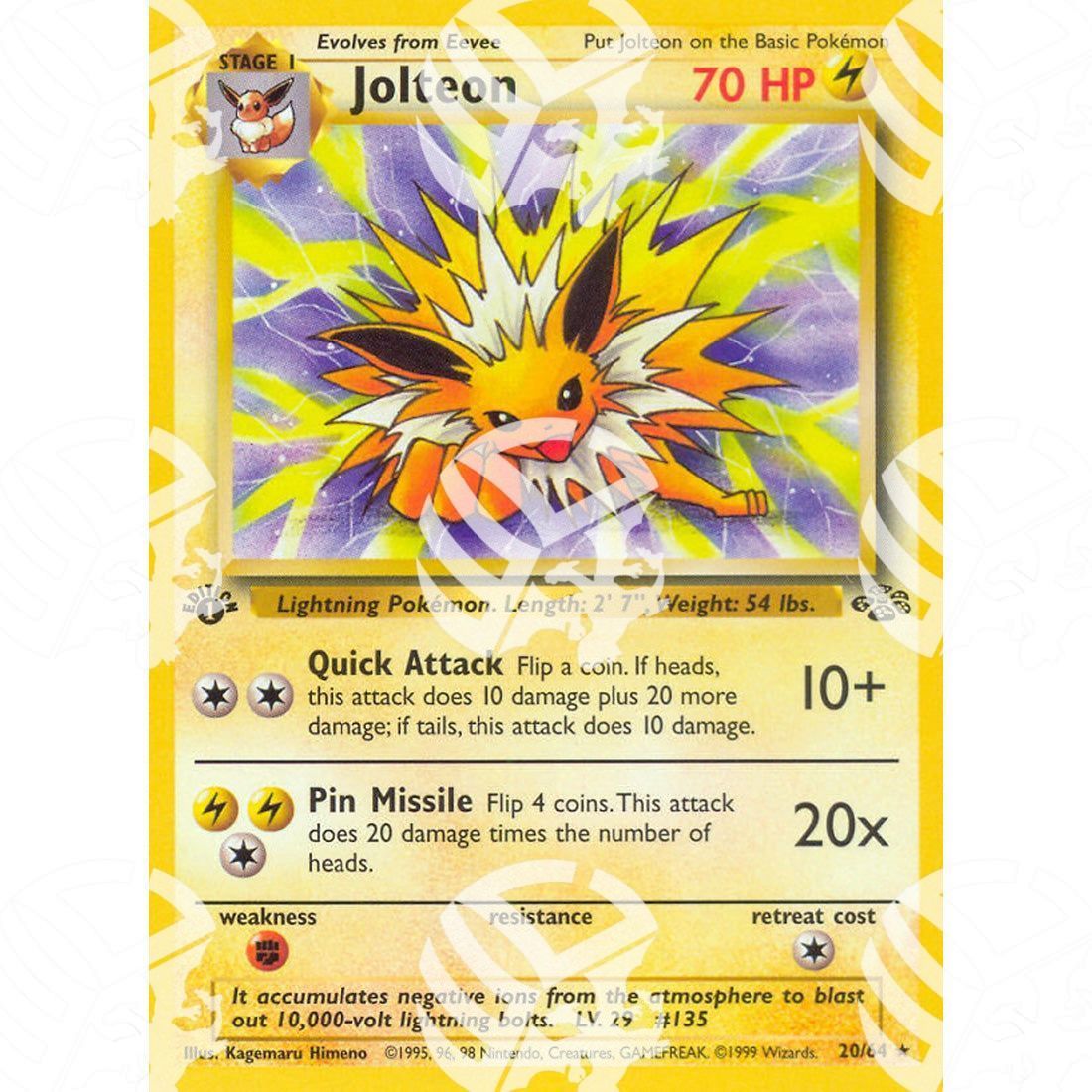 Jungle - Jolteon - 20/64 - Warcard - Jungle - Jolteon - 20/64 i prezzi più bassi sul mercato, solo da www.warcardshop.com! Carte singole, box, buste e mazzi.