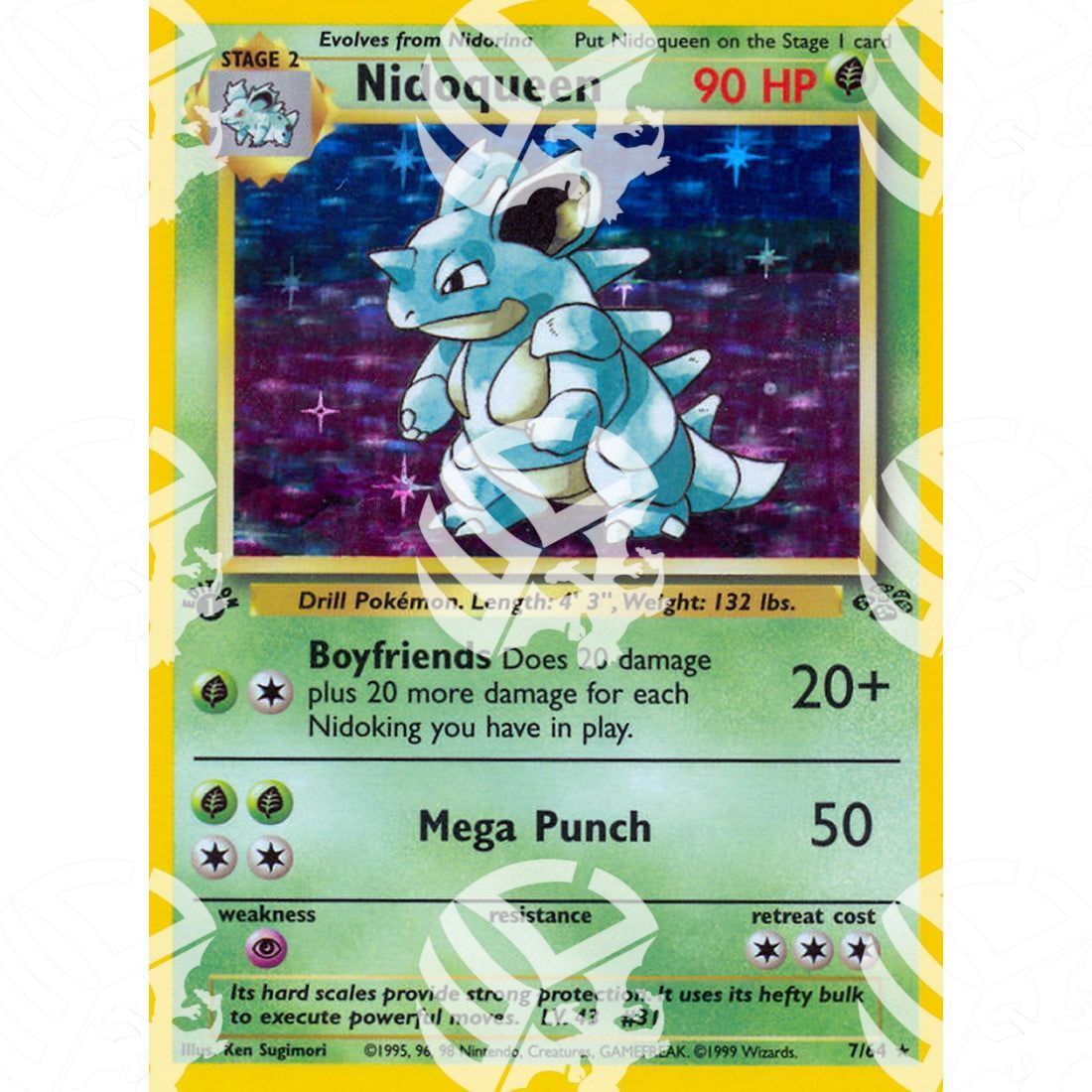 Jungle - Nidoqueen - Holo Rare 7/64 - Warcard - Jungle - Nidoqueen - Holo Rare 7/64 i prezzi più bassi sul mercato, solo da www.warcardshop.com! Carte singole, box, buste e mazzi.