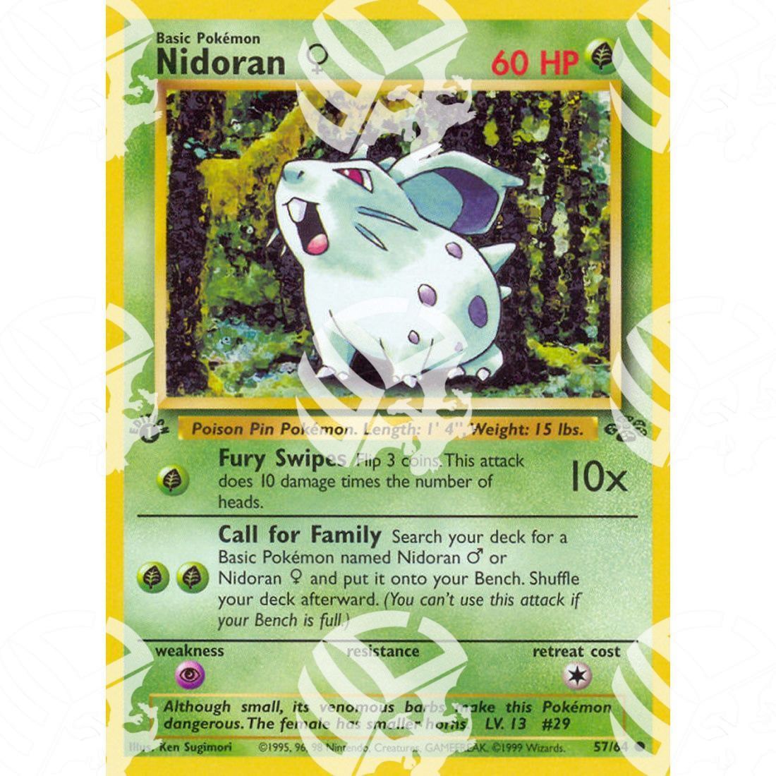 Jungle - Nidoran♀ - 57/64 - Warcard - Jungle - Nidoran♀ - 57/64 i prezzi più bassi sul mercato, solo da www.warcardshop.com! Carte singole, box, buste e mazzi.