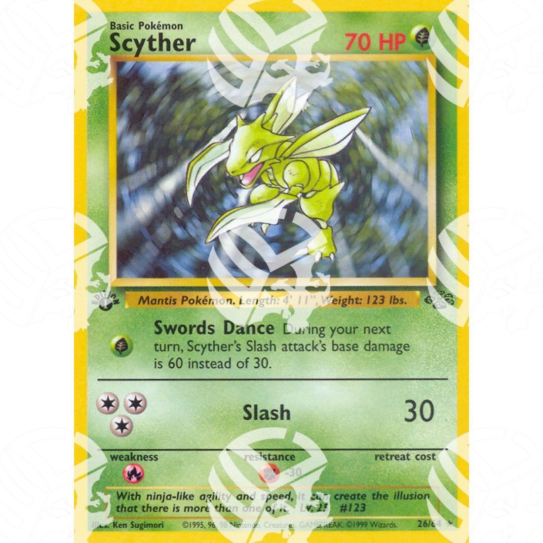 Jungle - Scyther - 26/64 - Warcard - Jungle - Scyther - 26/64 i prezzi più bassi sul mercato, solo da www.warcardshop.com! Carte singole, box, buste e mazzi.