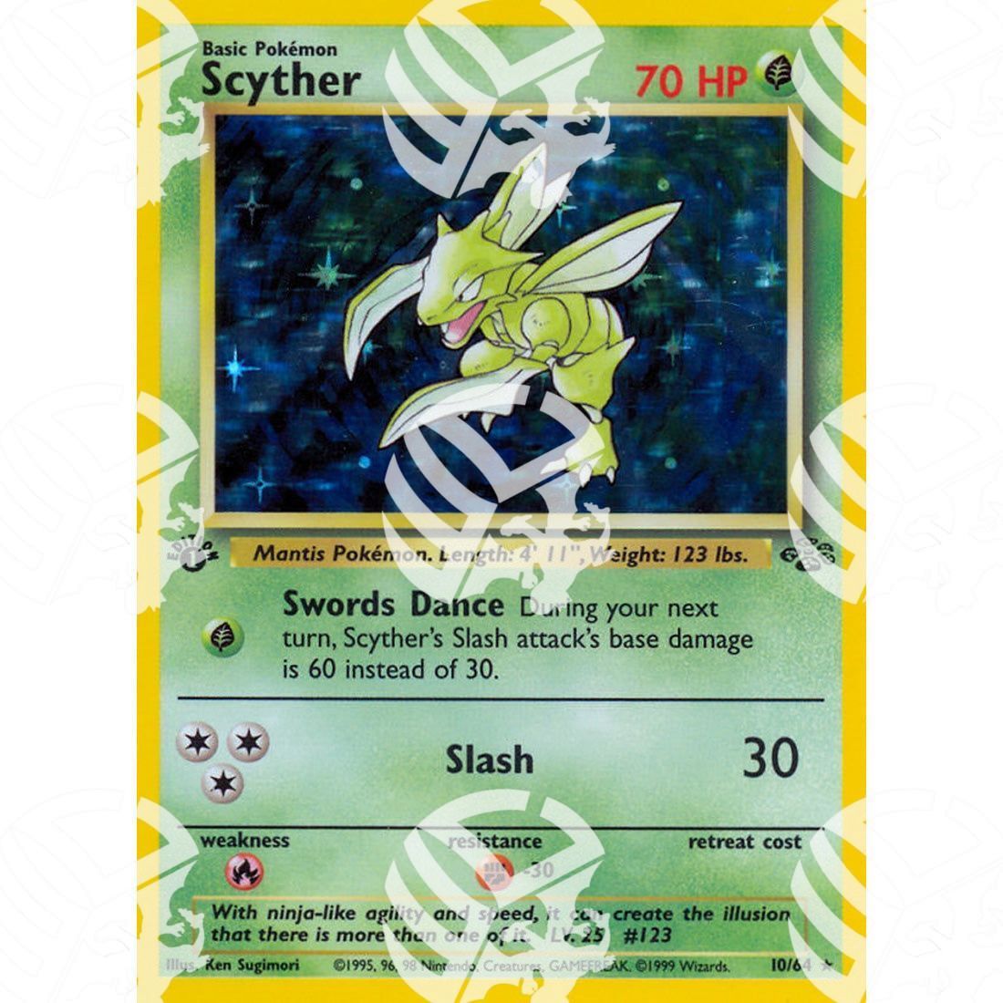 Jungle - Scyther - Holo Rare 10/64 - Warcard - Jungle - Scyther - Holo Rare 10/64 i prezzi più bassi sul mercato, solo da www.warcardshop.com! Carte singole, box, buste e mazzi.