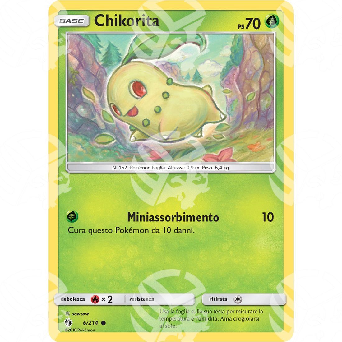 Tuoni Perduti - Chikorita - 6/214 - Warcard - Tuoni Perduti - Chikorita - 6/214 i prezzi più bassi sul mercato, solo da www.warcardshop.com! Carte singole, box, buste e mazzi.