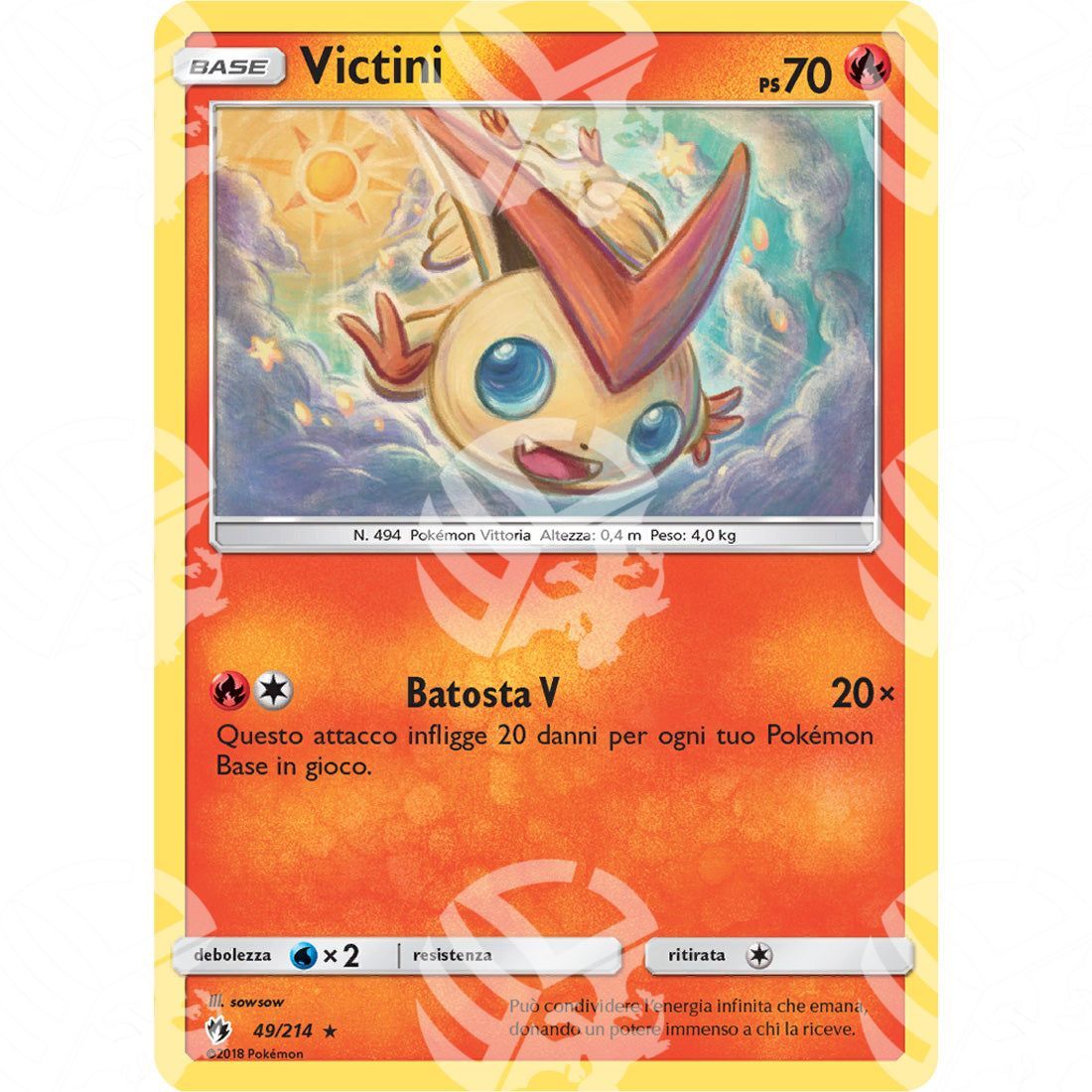 Tuoni Perduti - Victini - 49/214 - Warcard - Tuoni Perduti - Victini - 49/214 i prezzi più bassi sul mercato, solo da www.warcardshop.com! Carte singole, box, buste e mazzi.