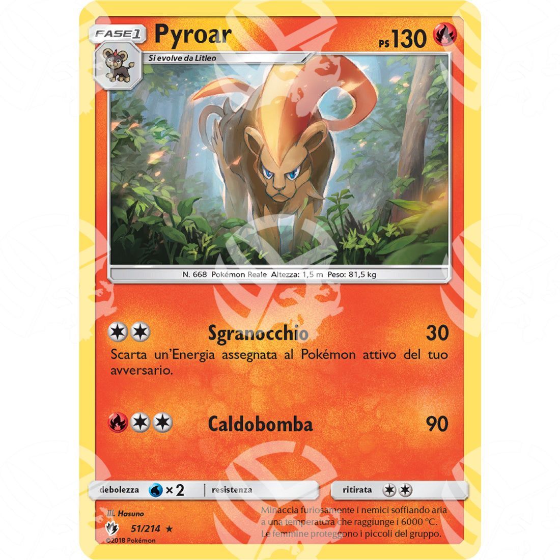 Tuoni Perduti - Pyroar - 51/214 - Warcard - Tuoni Perduti - Pyroar - 51/214 i prezzi più bassi sul mercato, solo da www.warcardshop.com! Carte singole, box, buste e mazzi.