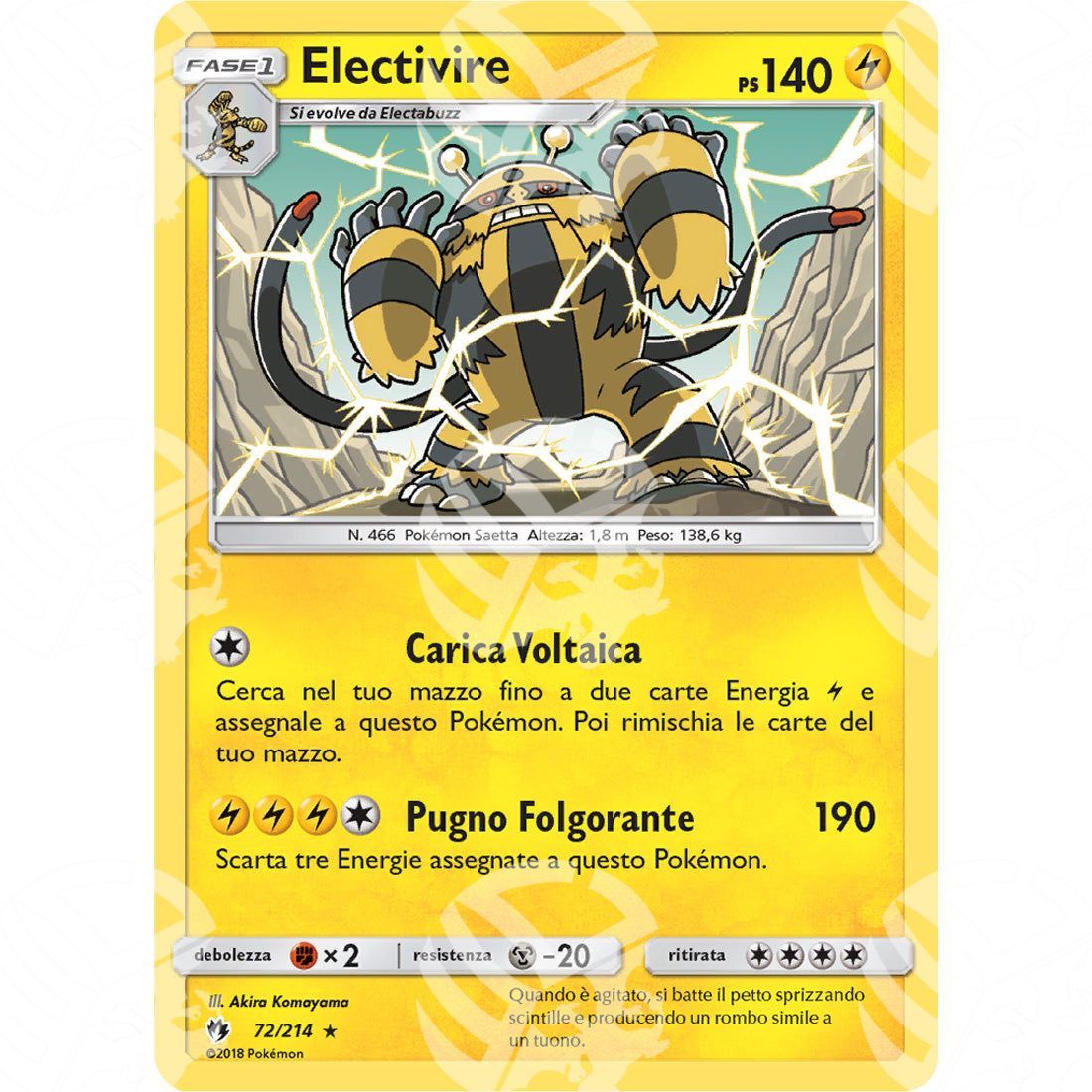 Tuoni Perduti - Electivire - 72/214 - Warcard - Tuoni Perduti - Electivire - 72/214 i prezzi più bassi sul mercato, solo da www.warcardshop.com! Carte singole, box, buste e mazzi.