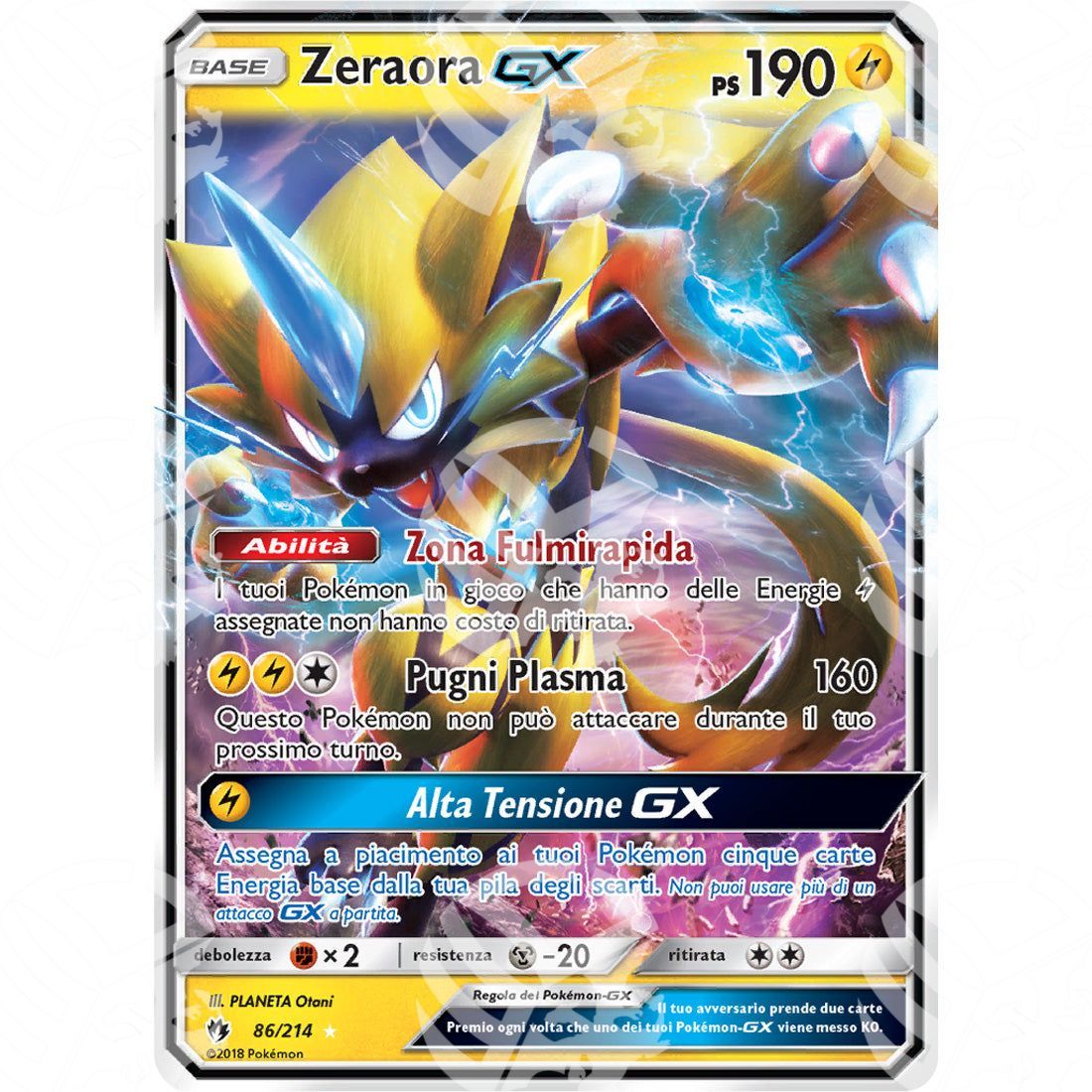 Tuoni Perduti - Zeraora GX - Holo Rare 86/214 - Warcard - Tuoni Perduti - Zeraora GX - Holo Rare 86/214 i prezzi più bassi sul mercato, solo da www.warcardshop.com! Carte singole, box, buste e mazzi.