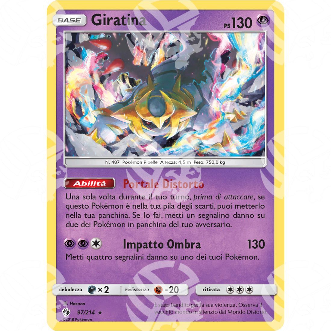 Tuoni Perduti - Giratina - Holo Rare 97/214 - Warcard - Tuoni Perduti - Giratina - Holo Rare 97/214 i prezzi più bassi sul mercato, solo da www.warcardshop.com! Carte singole, box, buste e mazzi.