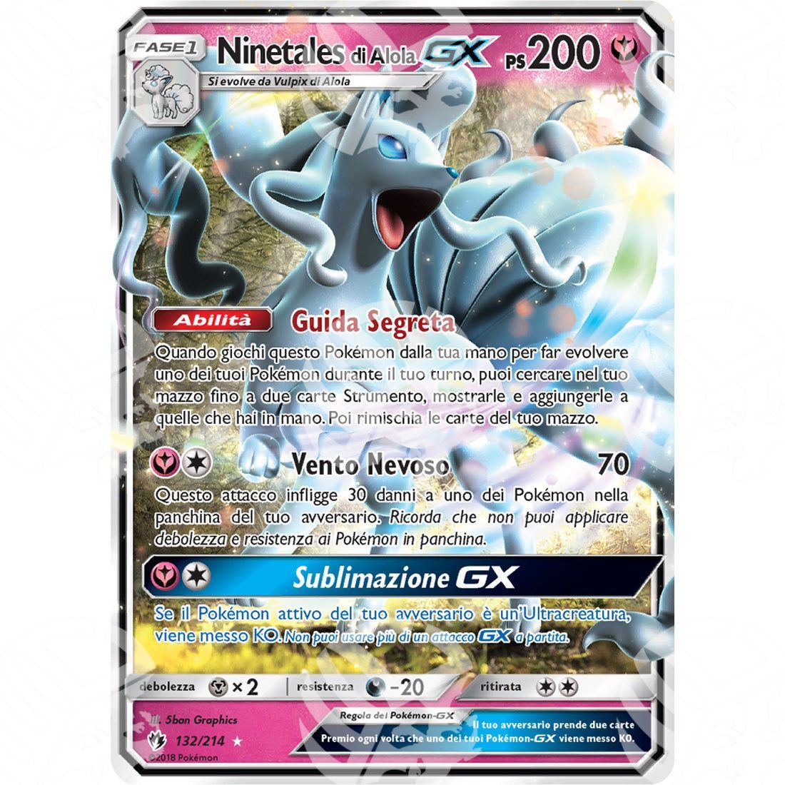 Tuoni Perduti - Alolan Ninetales GX - Holo Rare 132/214 - Warcard - Tuoni Perduti - Alolan Ninetales GX - Holo Rare 132/214 i prezzi più bassi sul mercato, solo da www.warcardshop.com! Carte singole, box, buste e mazzi.