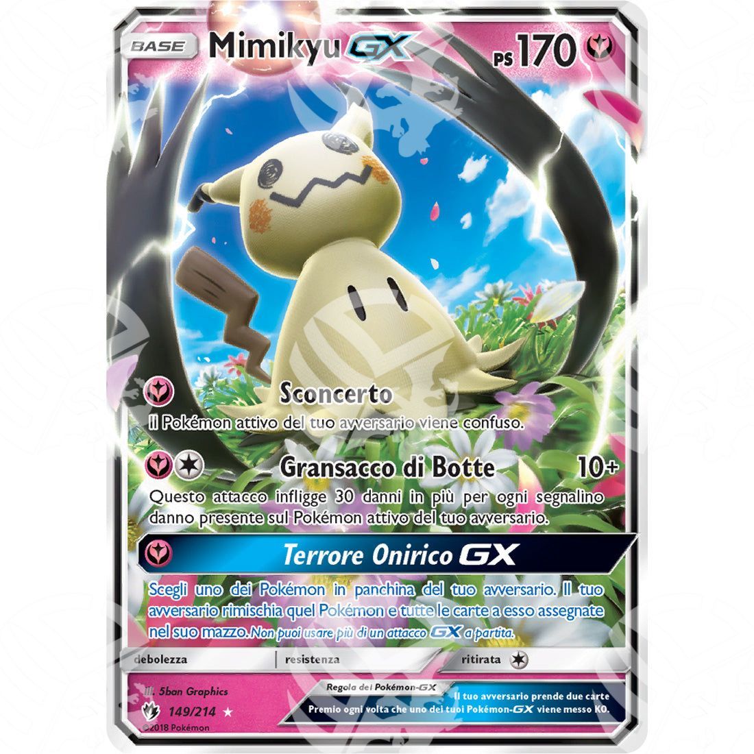 Tuoni Perduti - Mimikyu GX - Holo Rare 149/214 - Warcard - Tuoni Perduti - Mimikyu GX - Holo Rare 149/214 i prezzi più bassi sul mercato, solo da www.warcardshop.com! Carte singole, box, buste e mazzi.