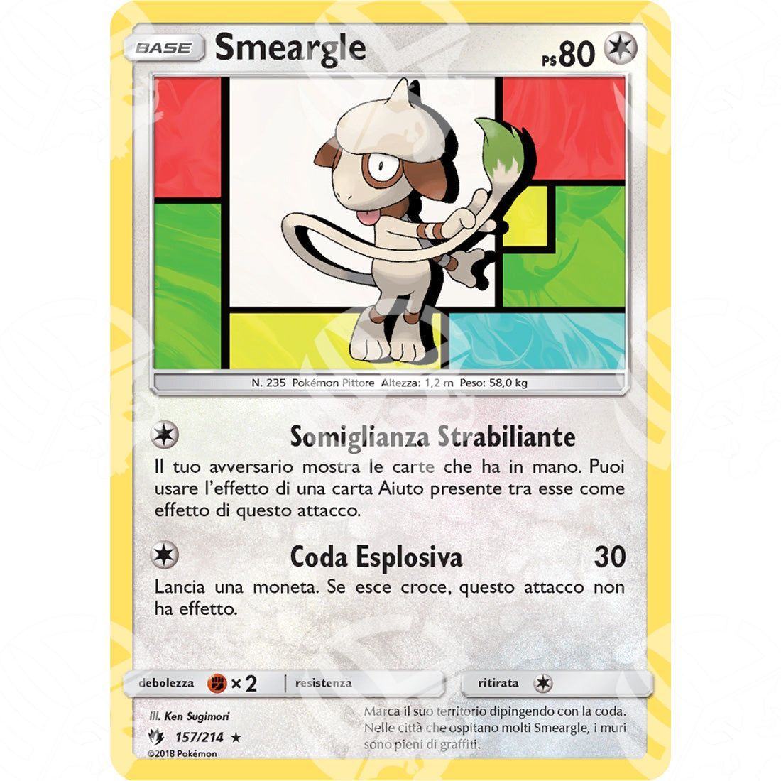 Tuoni Perduti - Smeargle - 157/214 - Warcard - Tuoni Perduti - Smeargle - 157/214 i prezzi più bassi sul mercato, solo da www.warcardshop.com! Carte singole, box, buste e mazzi.