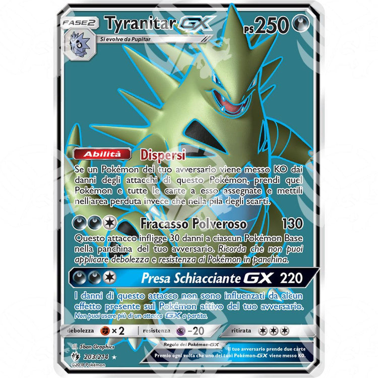 Tuoni Perduti - Tyranitar GX - Ultra Rare 203/214 - Warcard - Tuoni Perduti - Tyranitar GX - Ultra Rare 203/214 i prezzi più bassi sul mercato, solo da www.warcardshop.com! Carte singole, box, buste e mazzi.