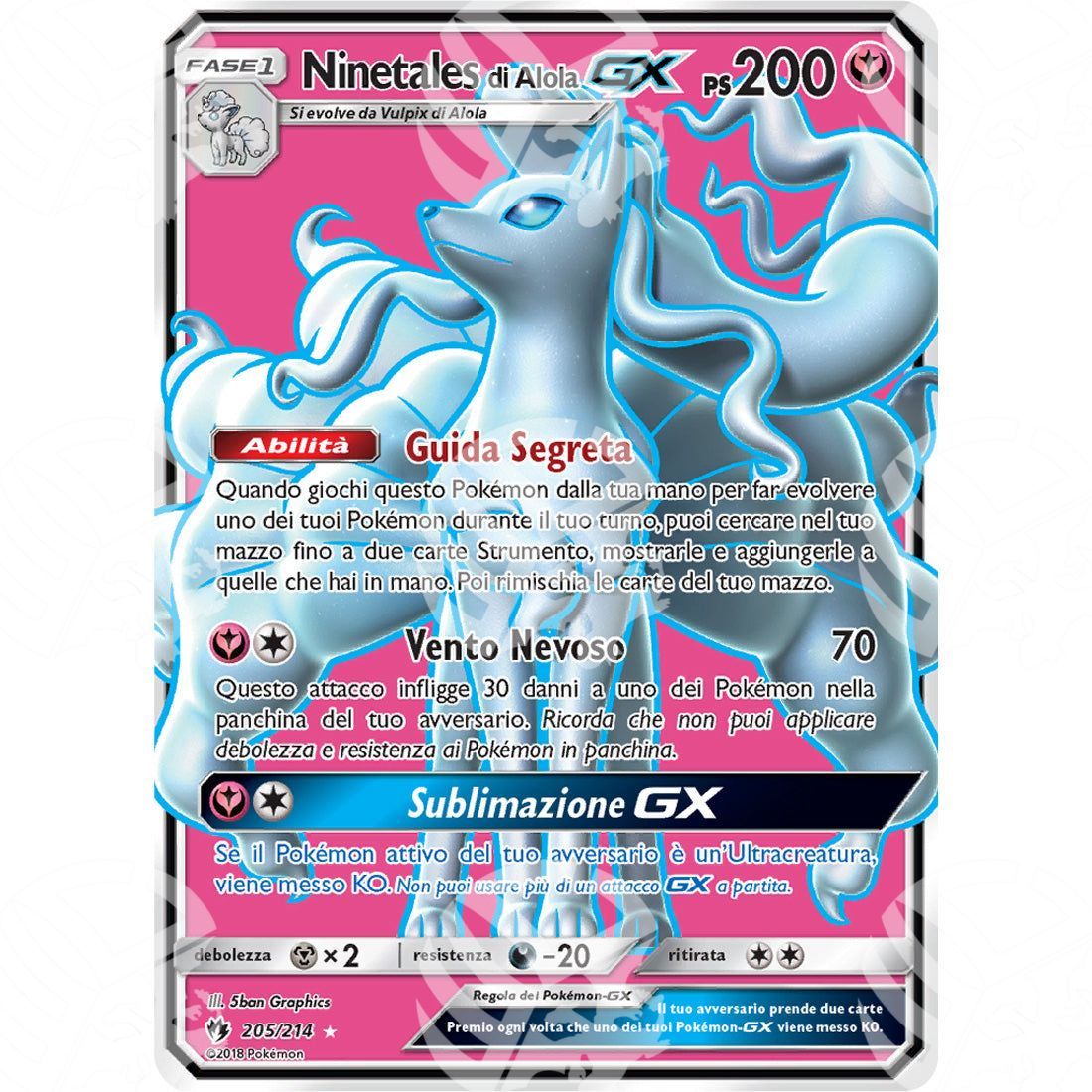 Tuoni Perduti - Alolan Ninetales GX - Ultra Rare 205/214 - Warcard - Tuoni Perduti - Alolan Ninetales GX - Ultra Rare 205/214 i prezzi più bassi sul mercato, solo da www.warcardshop.com! Carte singole, box, buste e mazzi.