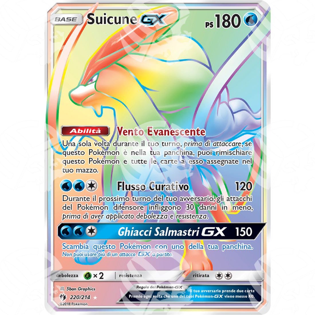 Tuoni Perduti - Suicune GX - Rainbow Rare 220/214 - Warcard - Tuoni Perduti - Suicune GX - Rainbow Rare 220/214 i prezzi più bassi sul mercato, solo da www.warcardshop.com! Carte singole, box, buste e mazzi.