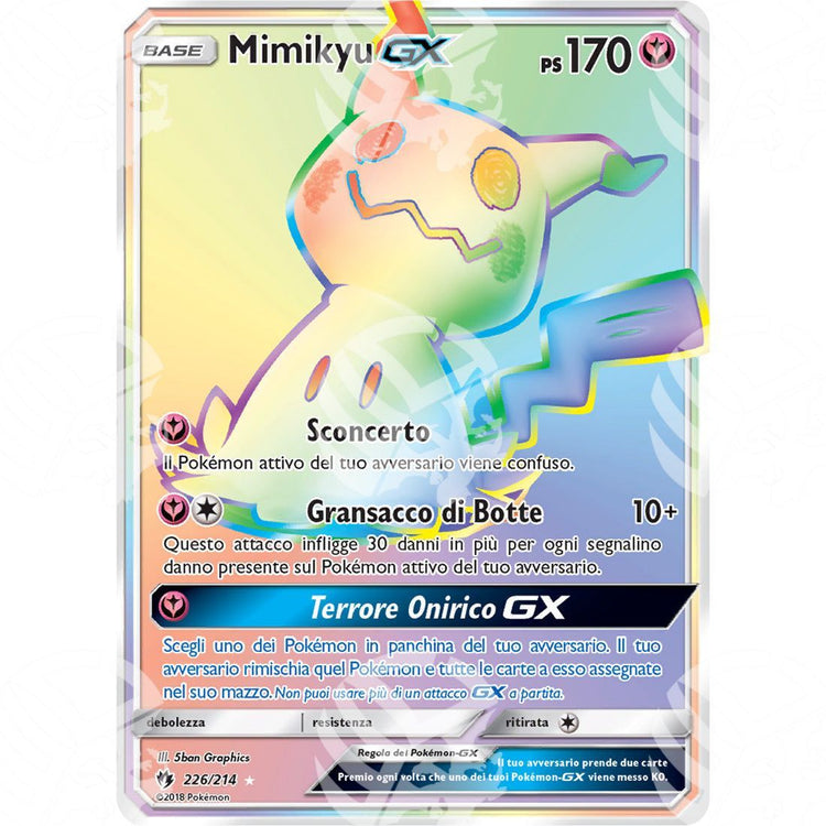 Tuoni Perduti - Mimikyu GX - Rainbow Rare 226/214 - Warcard - Tuoni Perduti - Mimikyu GX - Rainbow Rare 226/214 i prezzi più bassi sul mercato, solo da www.warcardshop.com! Carte singole, box, buste e mazzi.