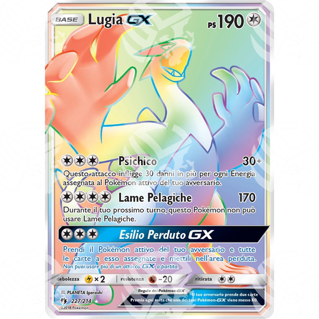 Tuoni Perduti - Lugia GX - Rainbow Rare 227/214 - Warcard - Tuoni Perduti - Lugia GX - Rainbow Rare 227/214 i prezzi più bassi sul mercato, solo da www.warcardshop.com! Carte singole, box, buste e mazzi.