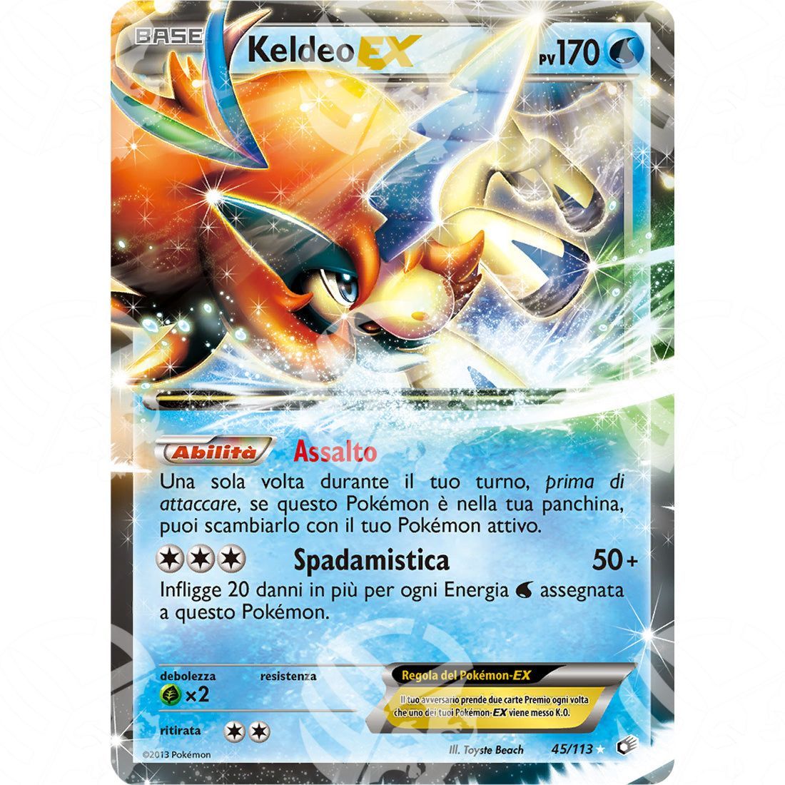 Tesori Leggendari - Keldeo EX - Ultra Rare 45/113 - Warcard - Tesori Leggendari - Keldeo EX - Ultra Rare 45/113 i prezzi più bassi sul mercato, solo da www.warcardshop.com! Carte singole, box, buste e mazzi.