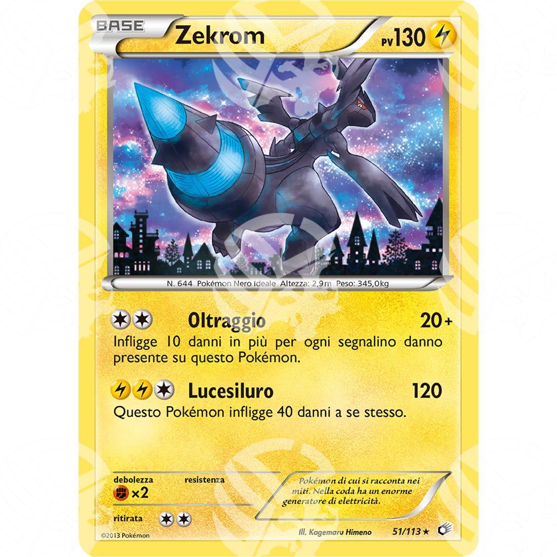 Tesori Leggendari - Zekrom - Holo Rare 51/113 - Warcard - Tesori Leggendari - Zekrom - Holo Rare 51/113 i prezzi più bassi sul mercato, solo da www.warcardshop.com! Carte singole, box, buste e mazzi.