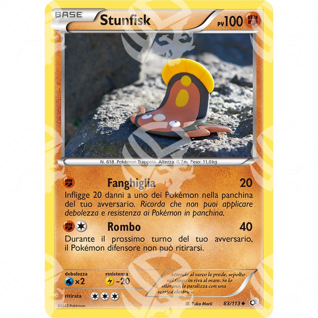 Tesori Leggendari - Stunfisk - 83/113 - Warcard - Tesori Leggendari - Stunfisk - 83/113 i prezzi più bassi sul mercato, solo da www.warcardshop.com! Carte singole, box, buste e mazzi.