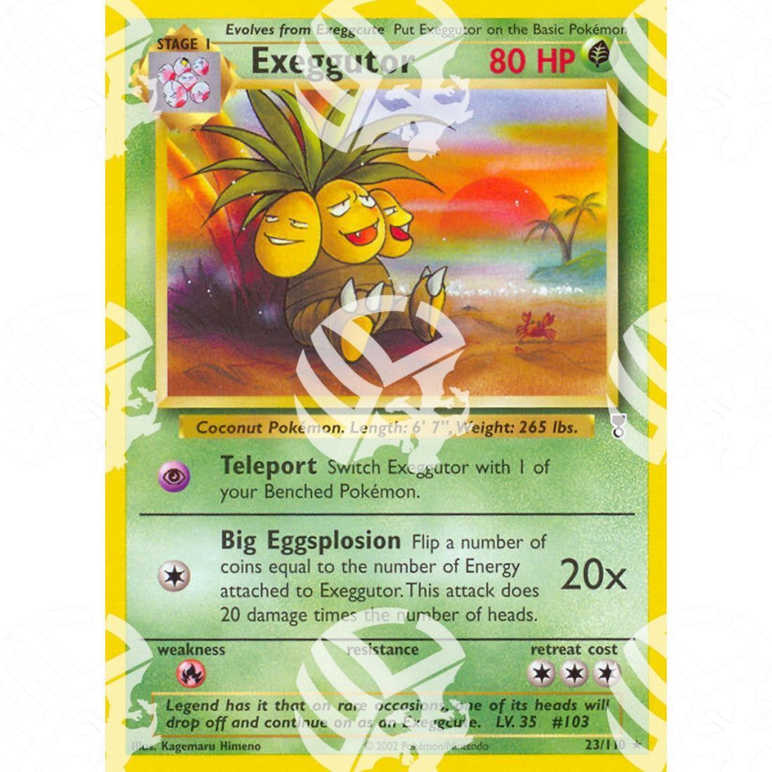 Legendary Collection - Exeggutor - 23/110 - Warcard - Legendary Collection - Exeggutor - 23/110 i prezzi più bassi sul mercato, solo da www.warcardshop.com! Carte singole, box, buste e mazzi.