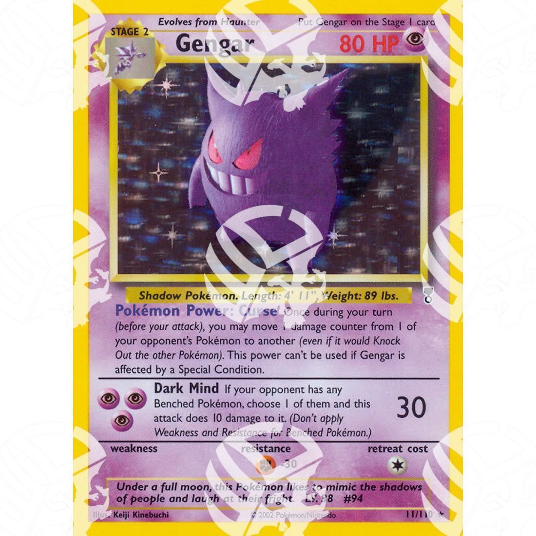 Legendary Collection - Gengar - Holo Rare 11/110 - Warcard - Legendary Collection - Dark Vaporeon - Holo Rare 9/110 i prezzi più bassi sul mercato, solo da www.warcardshop.com! Carte singole, box, buste e mazzi.